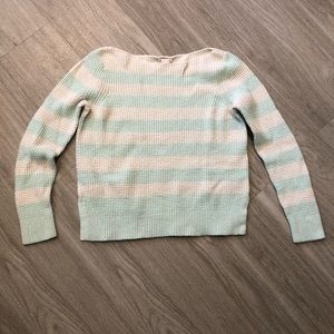 Waffle Striped Sweater